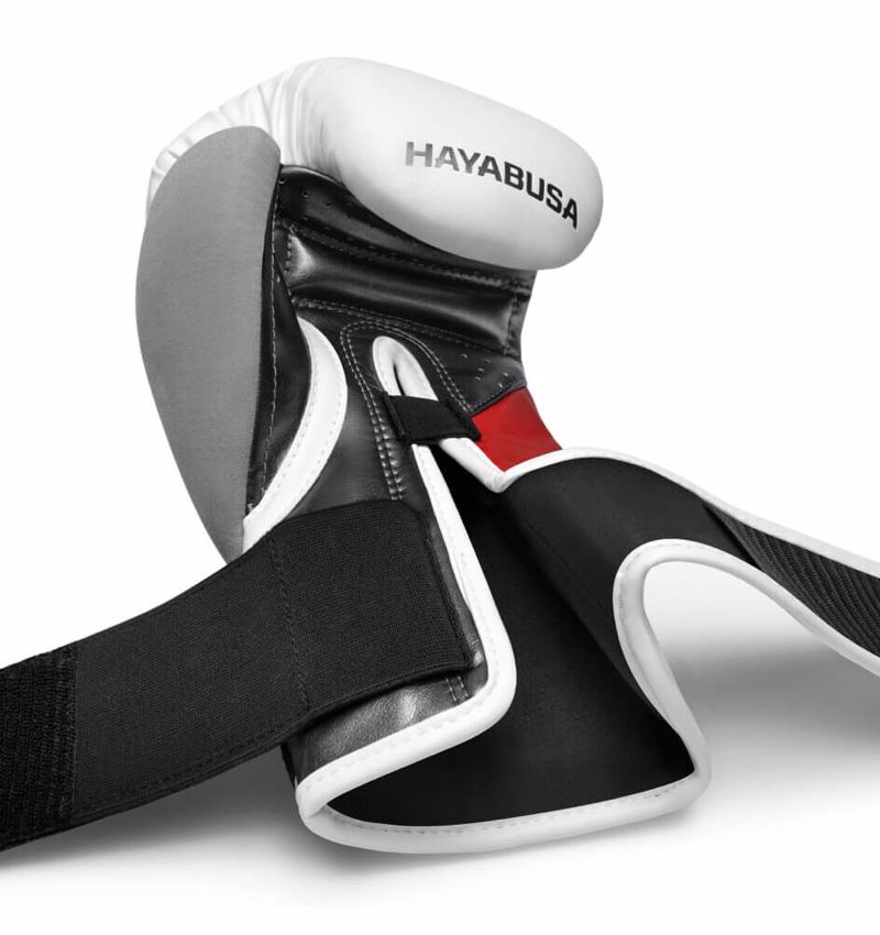 Hayabusa T3 Boxing Gloves -white/red